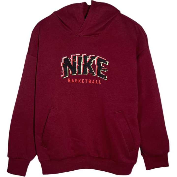 Nike Nike Sweatshirt Fleece Lined Sports Pullover Loose Fit Kids'
