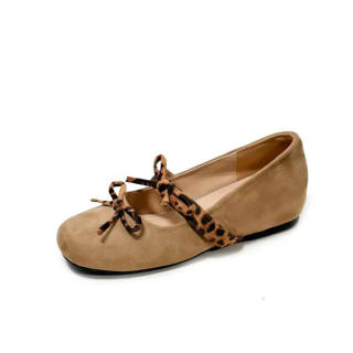 LIANGHUO Leather Casual Shoes Women's Brown