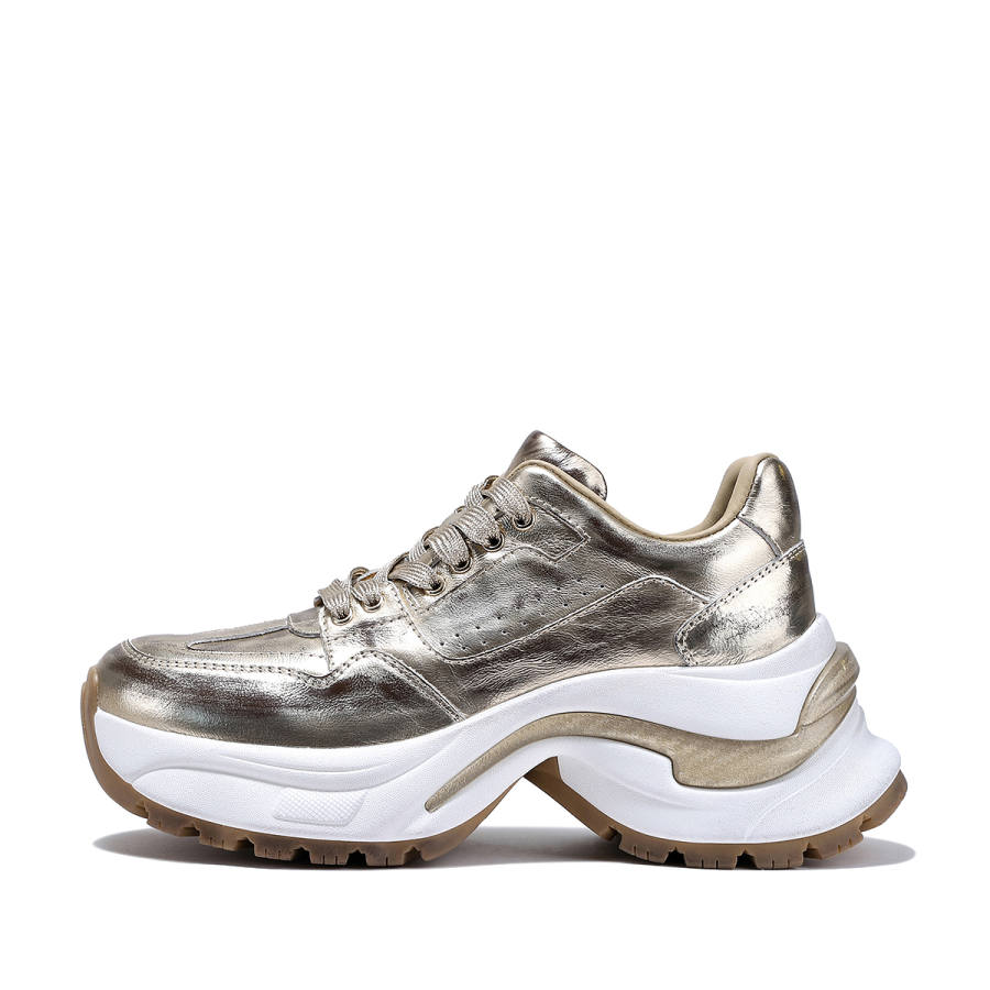 BELLALILY Top Grain Cow Leather Low top Chunky Sneakers Women's