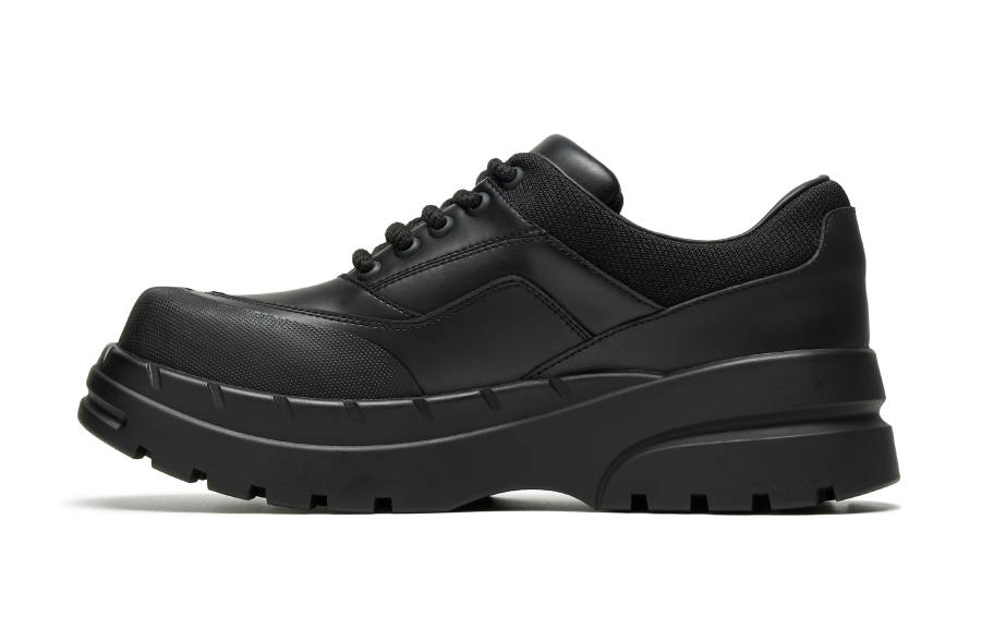 PCLP Cow Leather Casual Shoes Men's Black