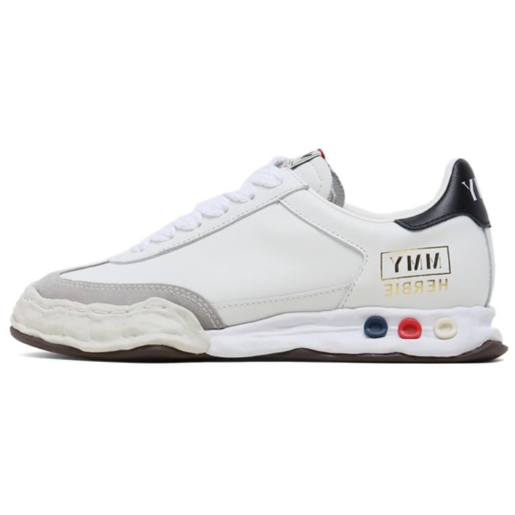 MIHARA YASUHIRO Cow Leather Low top Casual Shoes Unisex White