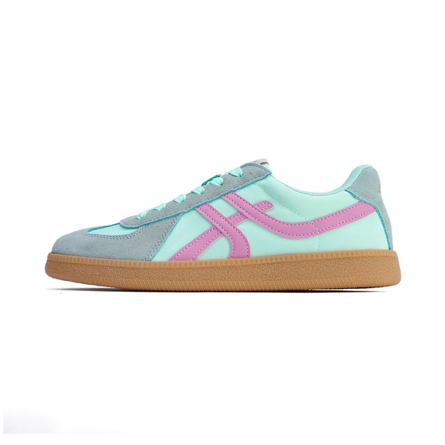 ANBU German Army Trainers Women's Low Top Matcha Green
