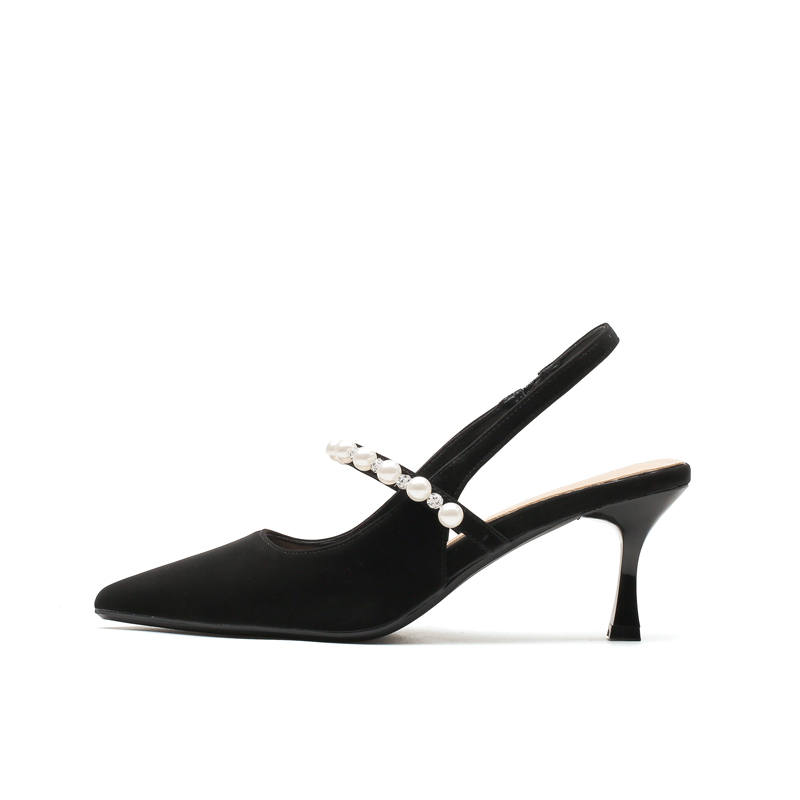 DUNNU Leather High Heels Women's