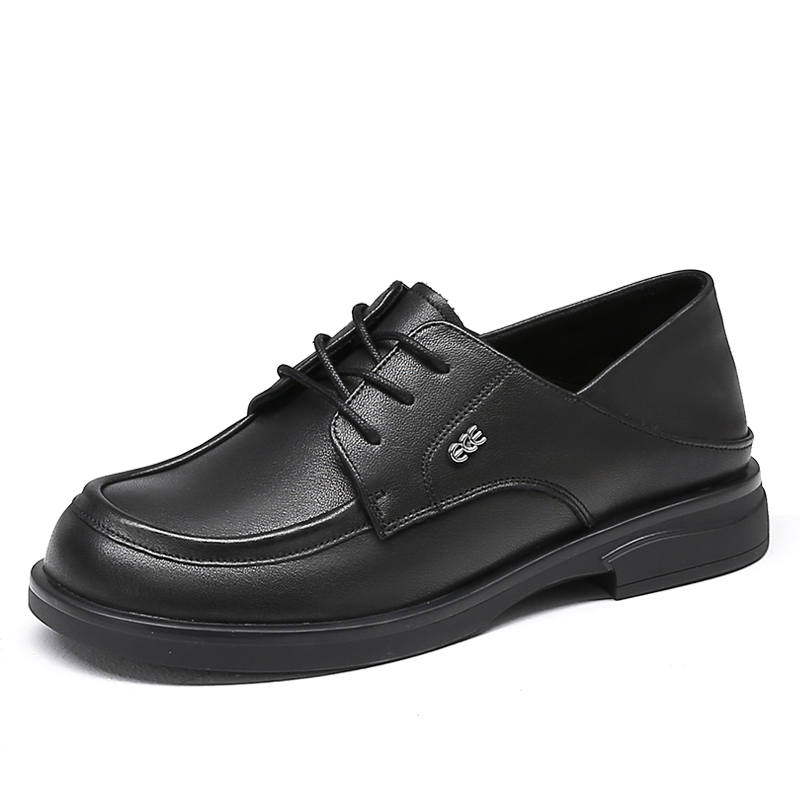 Spider King Top Grain Cow Leather Casual Shoes Women's Black