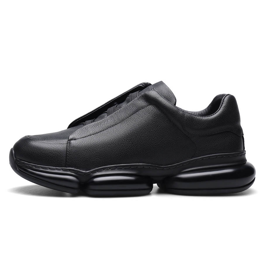 D:FUSE SCANDINAVIA D FUSE SCANDINAVIA Cow Leather Low top Casual Shoes Men's Black