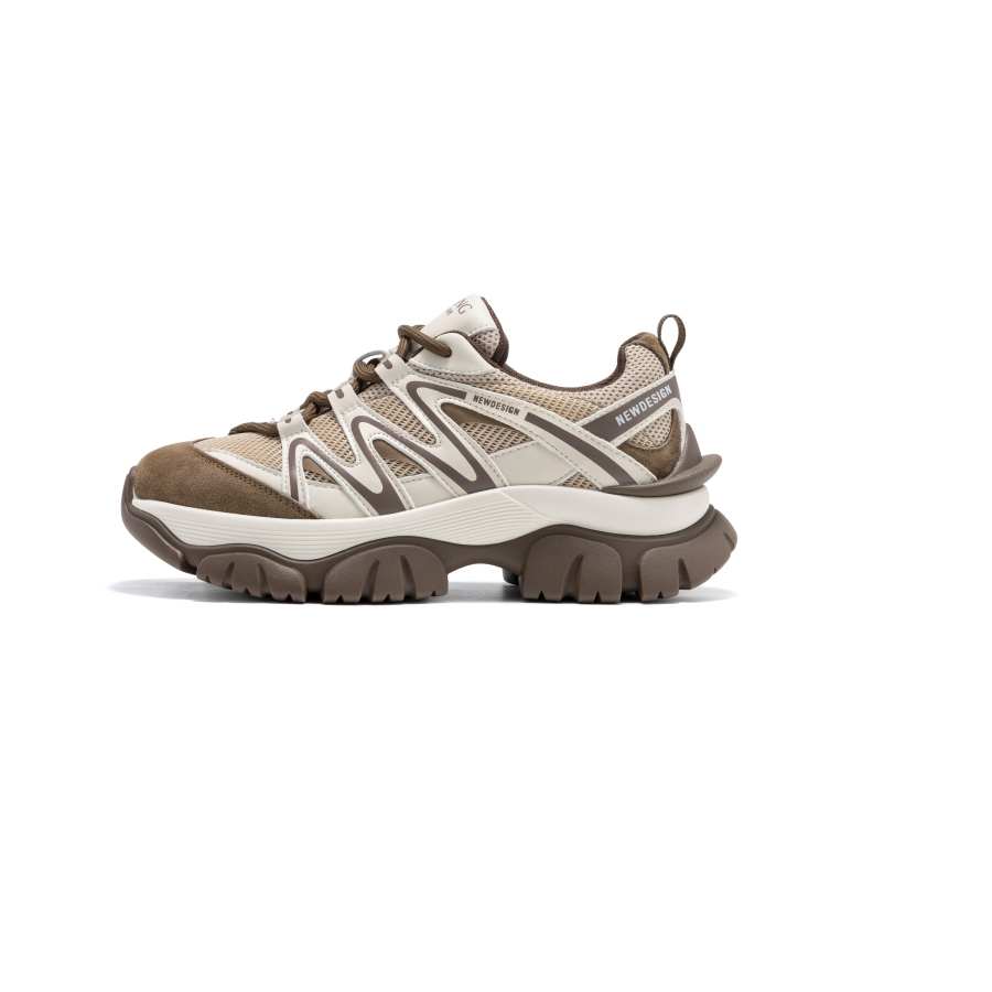 AOKANG Low top Chunky Sneakers Women's Beige Brown