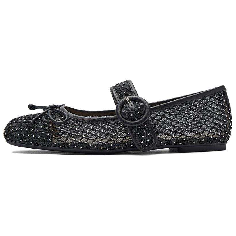 NINE WEST Sheepskin Casual Shoes 1CM Women's