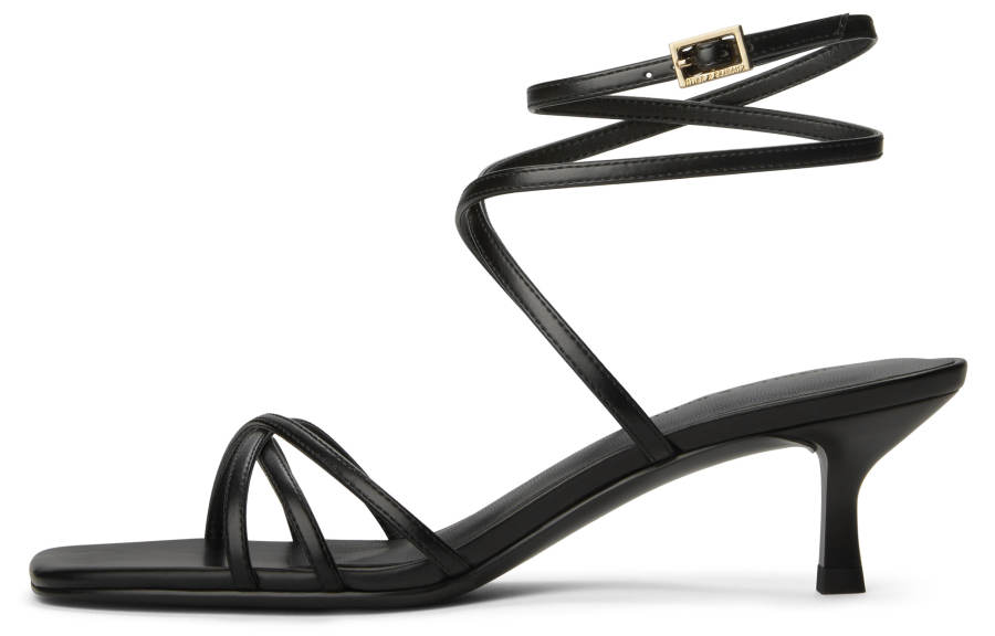 CHARLES&KEITH Small Ck PU, Textile One Strap Sandals 5CM Women's