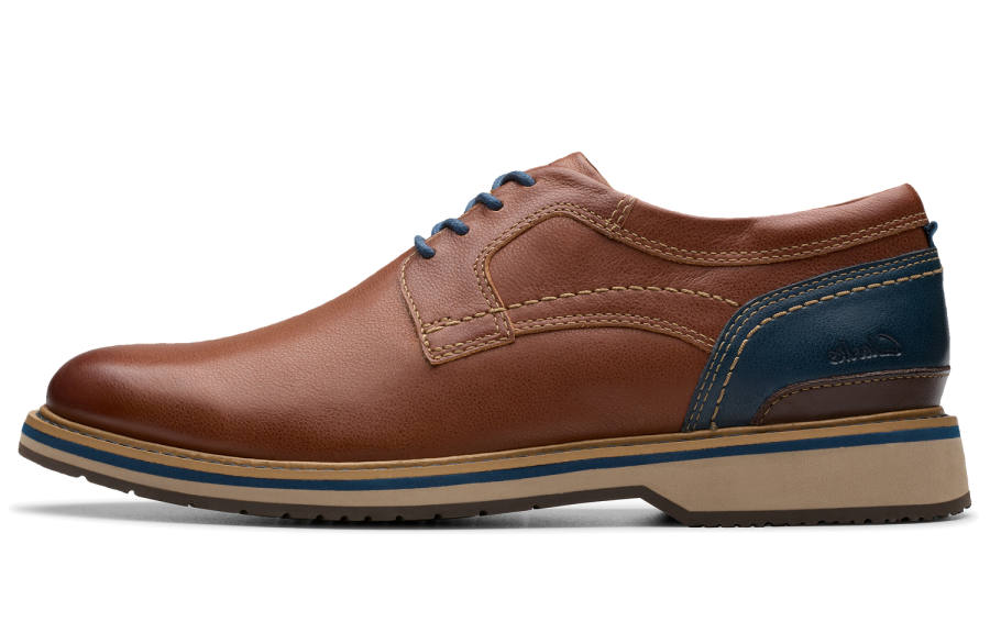 Clarks Cow Leather Casual Shoes Men's Tan