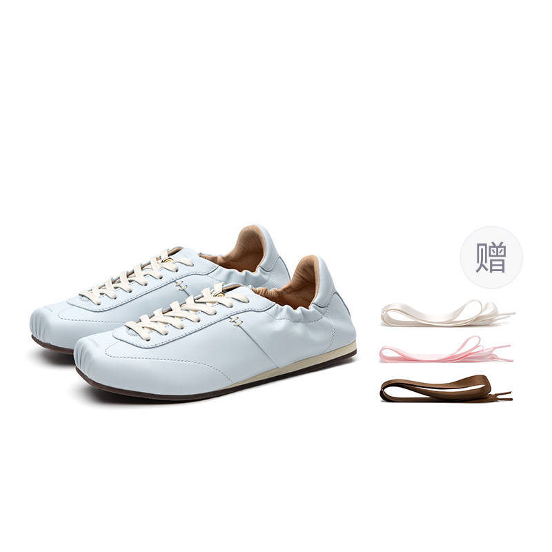 FOOT INDUSTRY Low top Thin Sole German Army Trainers Unisex Light Sky Blue