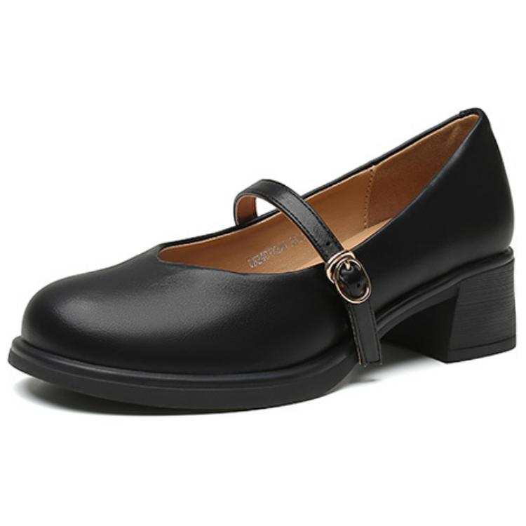 DUSTO Mary Jane Shoes Women's Black/Beige