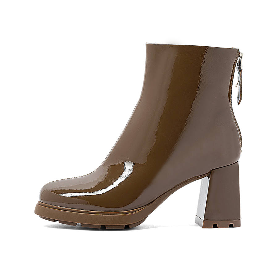 COMELY COMELY Patent Leather Ankle Boots 7cm Women's