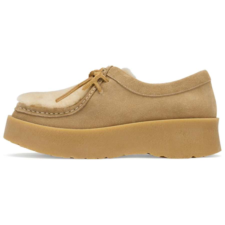 73Hours Holiday Friend Cow Split Leather Loafers Women's Brown