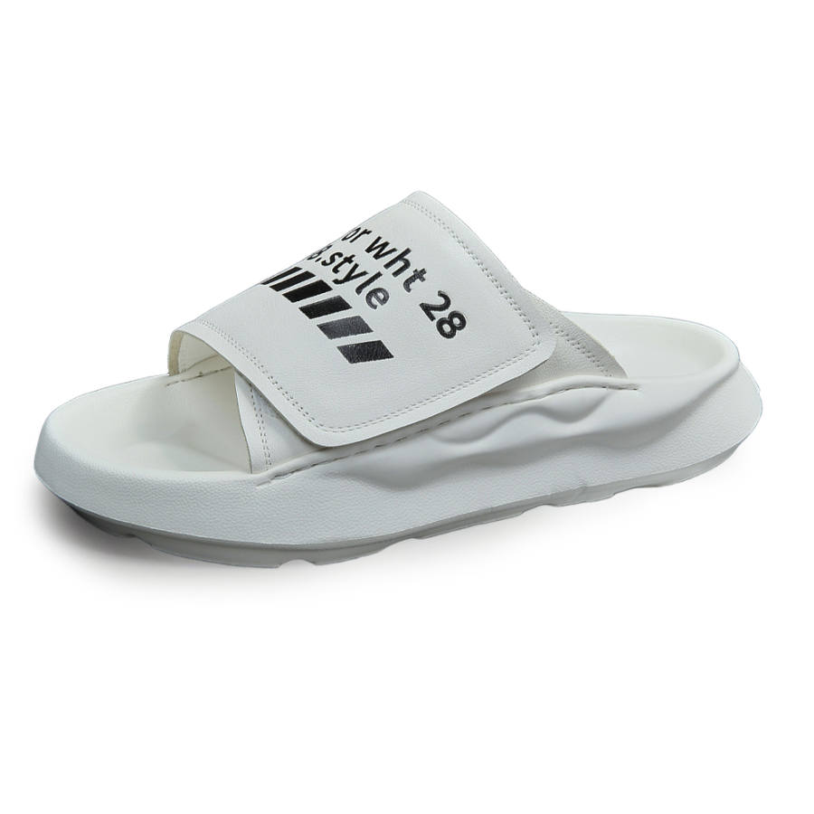 SENJIALUO Rubber Foam Outsole Stitching Odor Resistant, Abrasion Resistant, Quick Dry Slide Slippers Men's