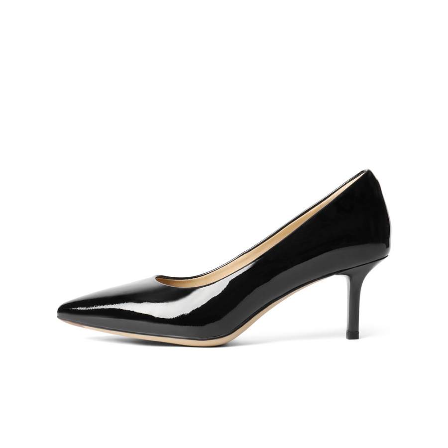BELLE Cow Leather Slim Heel High Heels 6CM Women's