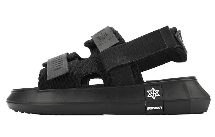 NORVINCY American Streetwear Sports Hook and Loop Beach Sandals Unisex