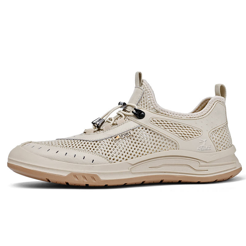 DAISHUTOU Cow Leather Breathable Low top Casual Shoes Unisex