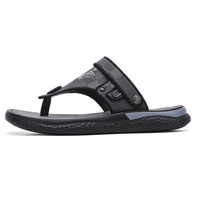 CAOZE Rubber Sole Stitching Slip Resistant Slip Resistant Flip Flops Men's
