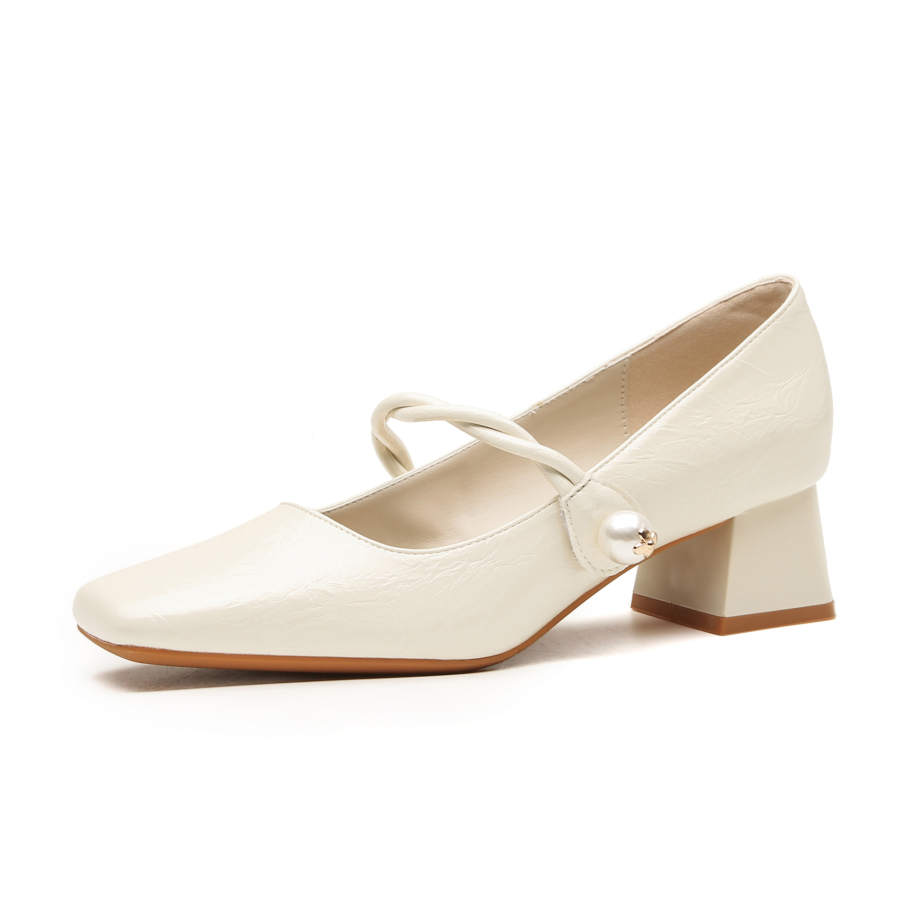 Boldi Kuki Pu Chunky Heel Mary Jane Shoes Women's
