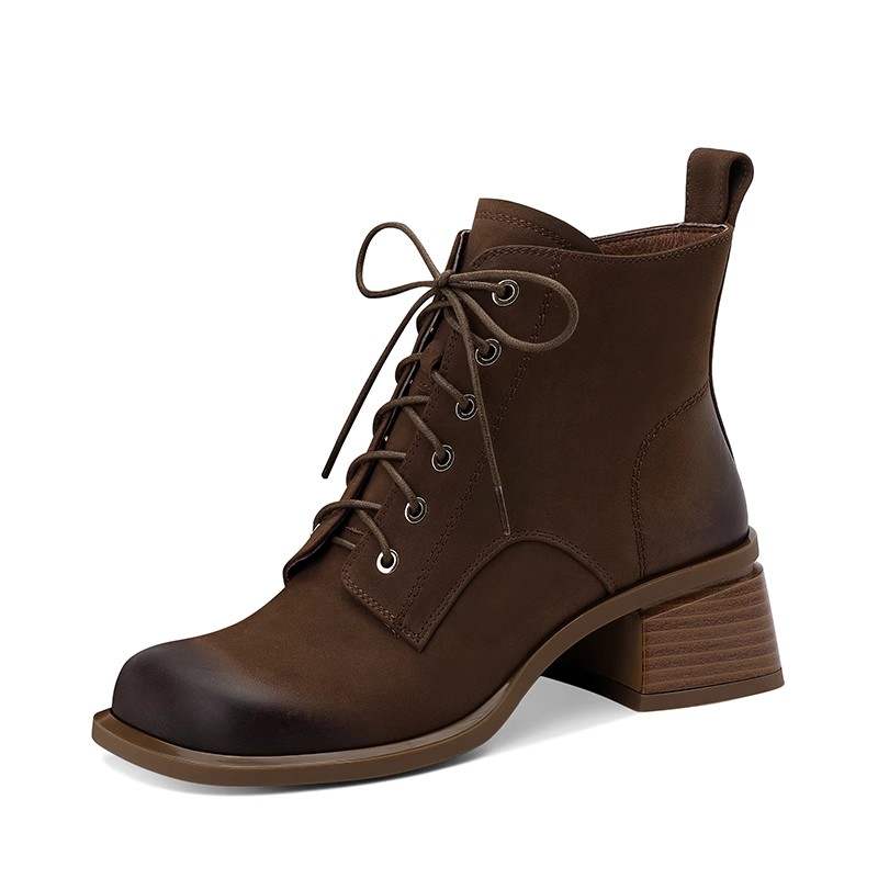 JESSICA SOPHIA Sheepskin Ankle Boots 4.5cm Women's