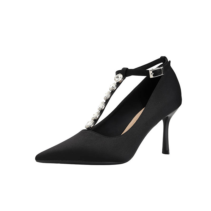 YAFEI XUANYU Silk Slim Heel High Heels Women's