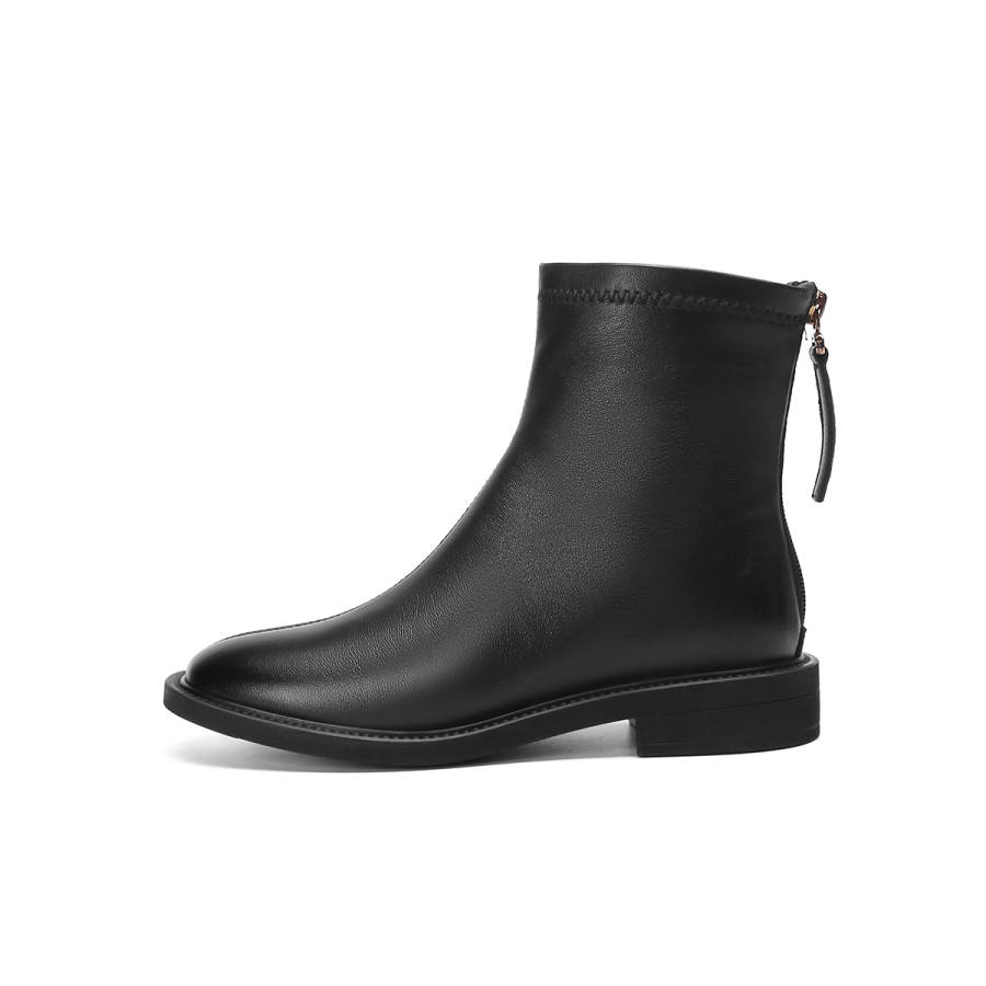 PIERCE GENTRY Sheepskin Ankle Boots 3cm Women's