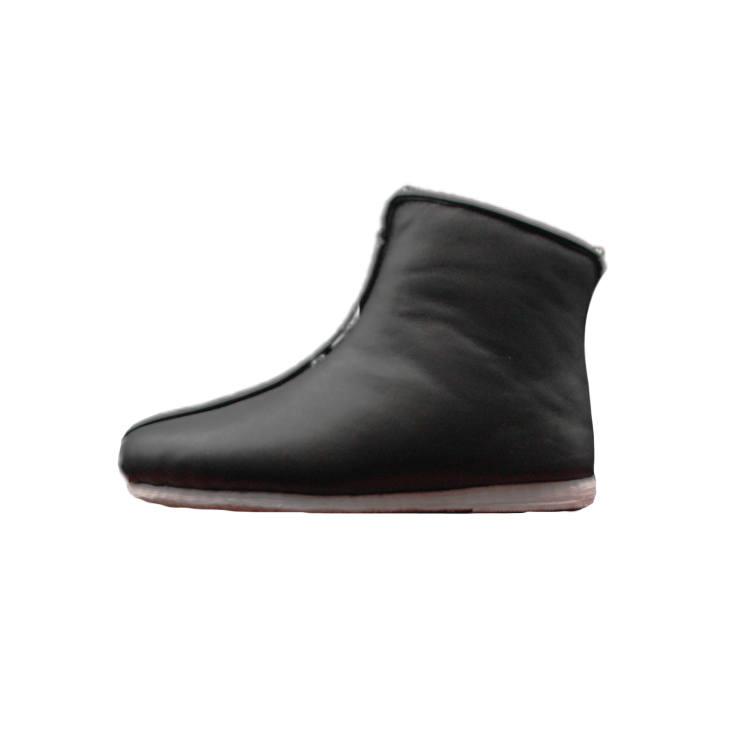 Neiliansheng Top Grain Cow Leather Ankle Boots Women's Black