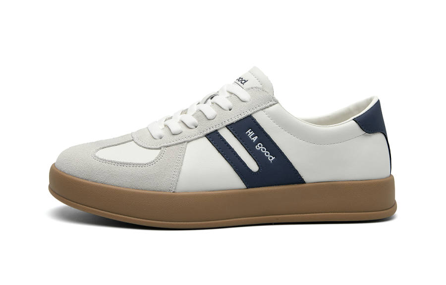 HLA Fabric Low top Skateboard Shoes Women's White Blue