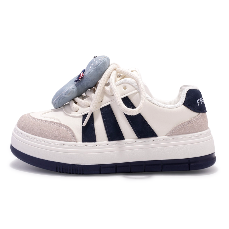 SNXR Low top Skateboard Shoes Women's Beige Blue