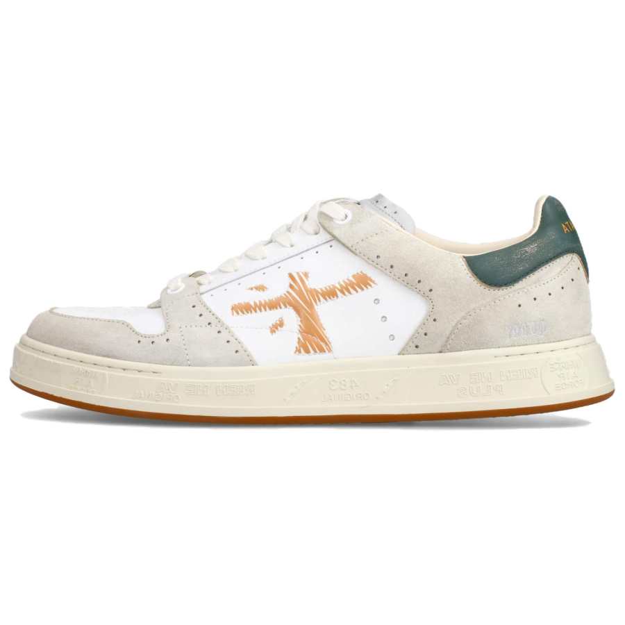 PREMIATA Quinn Sheepskin Low top Skateboard Shoes Men's White Gray