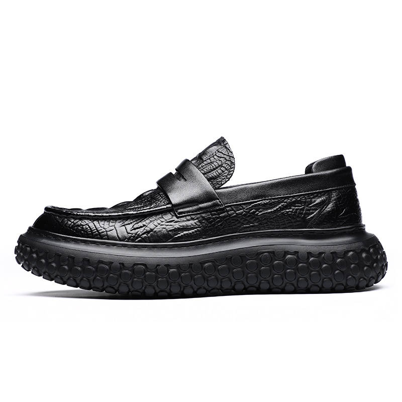 Tonlion Gommino Loafers Men's Black/Brown