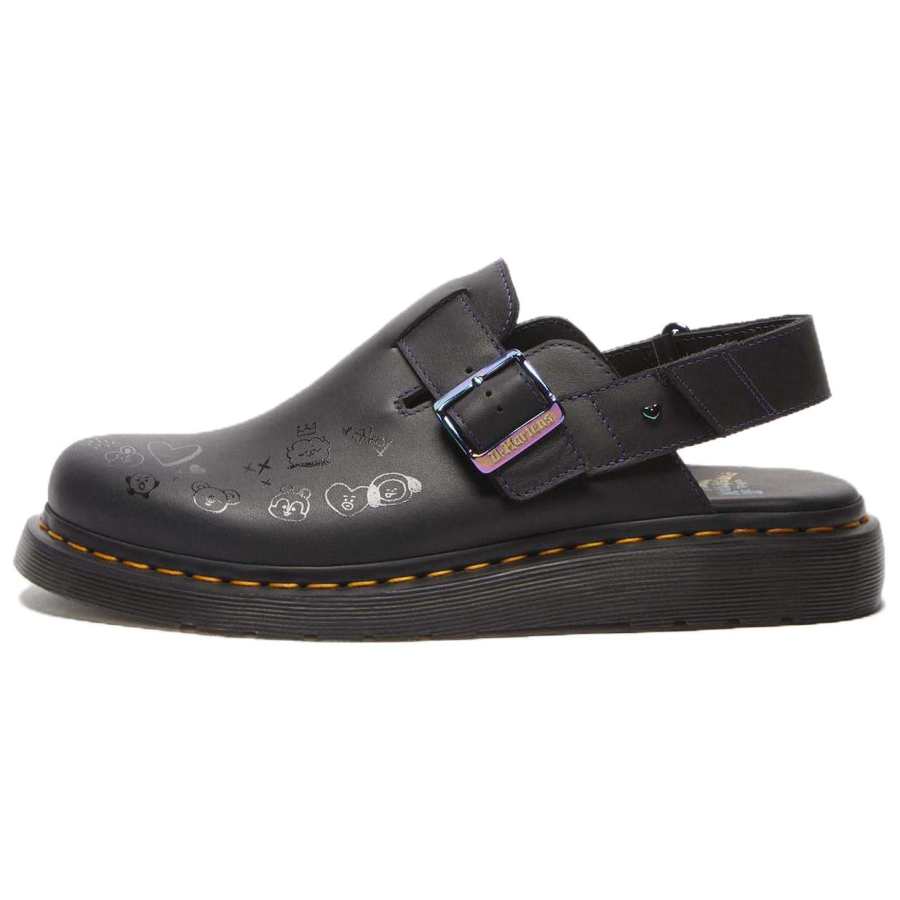 Dr.Martens BT21 x Dr.Martens JORGE II Leather Low top Casual Shoes Unisex Black