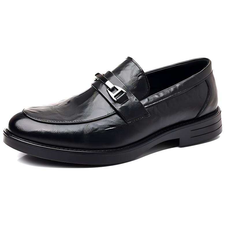 CITONGXIANSHENG Microfiber Leather Casual Shoes Men's Black