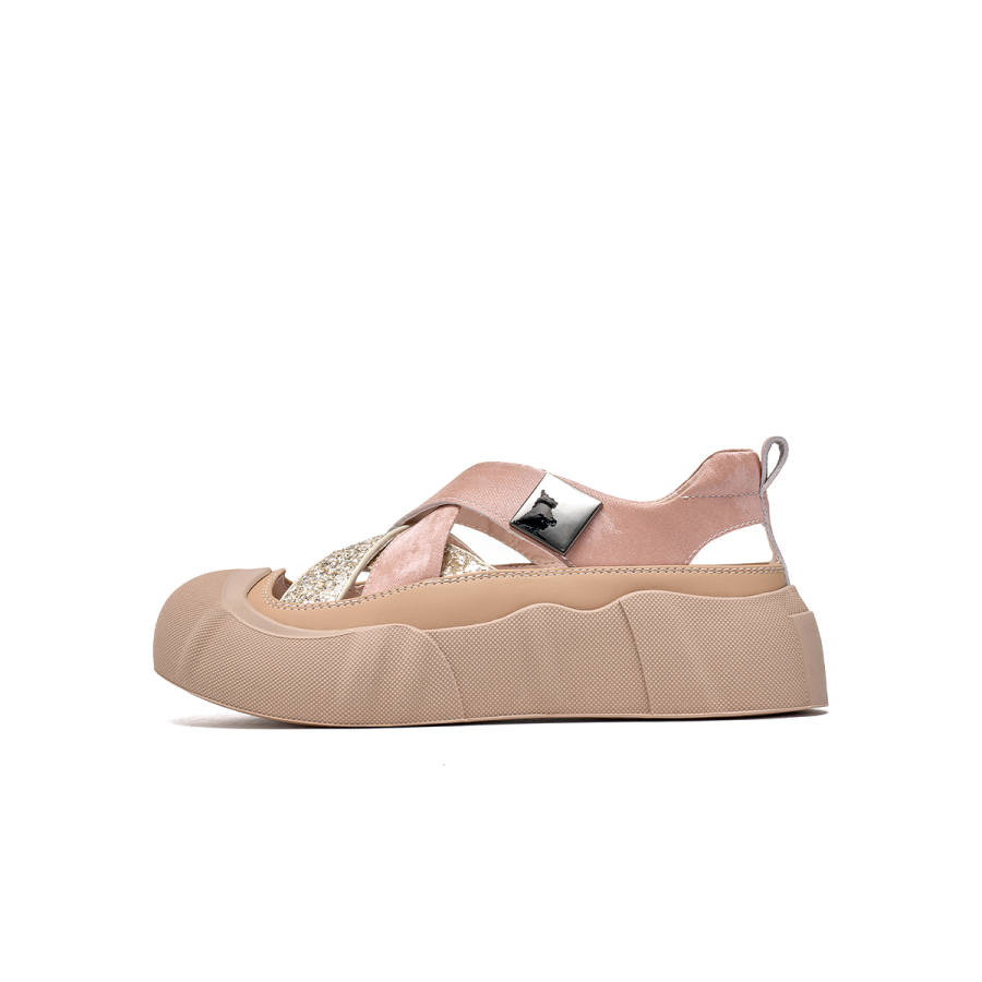 EBLAN EBLAN Synthetic Leather Beach Sandals Women's Pink