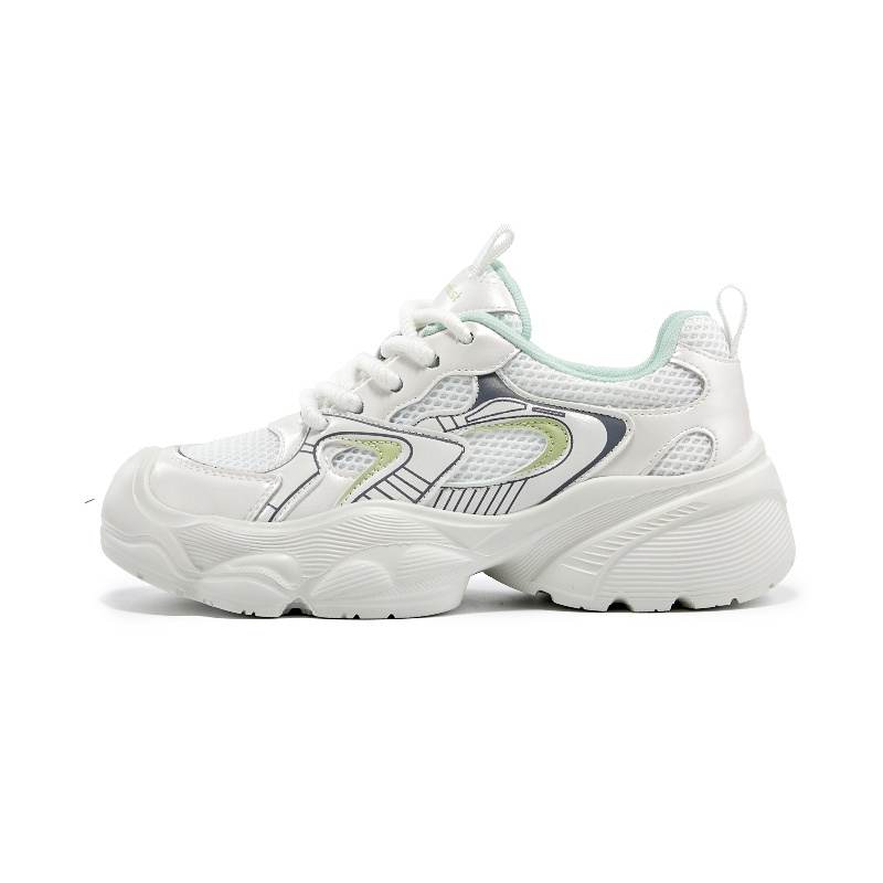 DUSTO PU, Mesh Slip Resistant Abrasion Resistant Slip Resistant Abrasion Resistant Low top Chunky Sneakers Women's