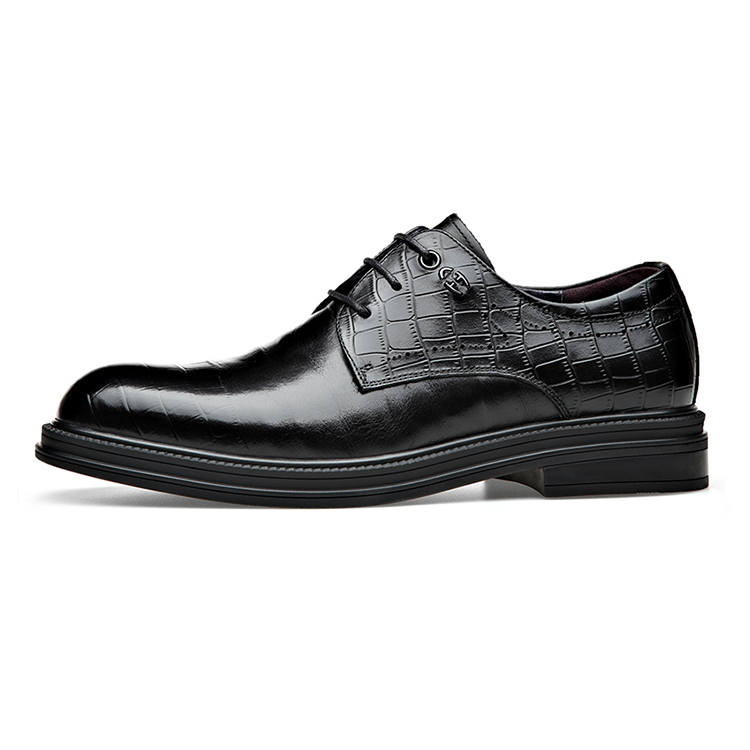 KAIMALONG Cow Leather Dress Shoes Men's Black