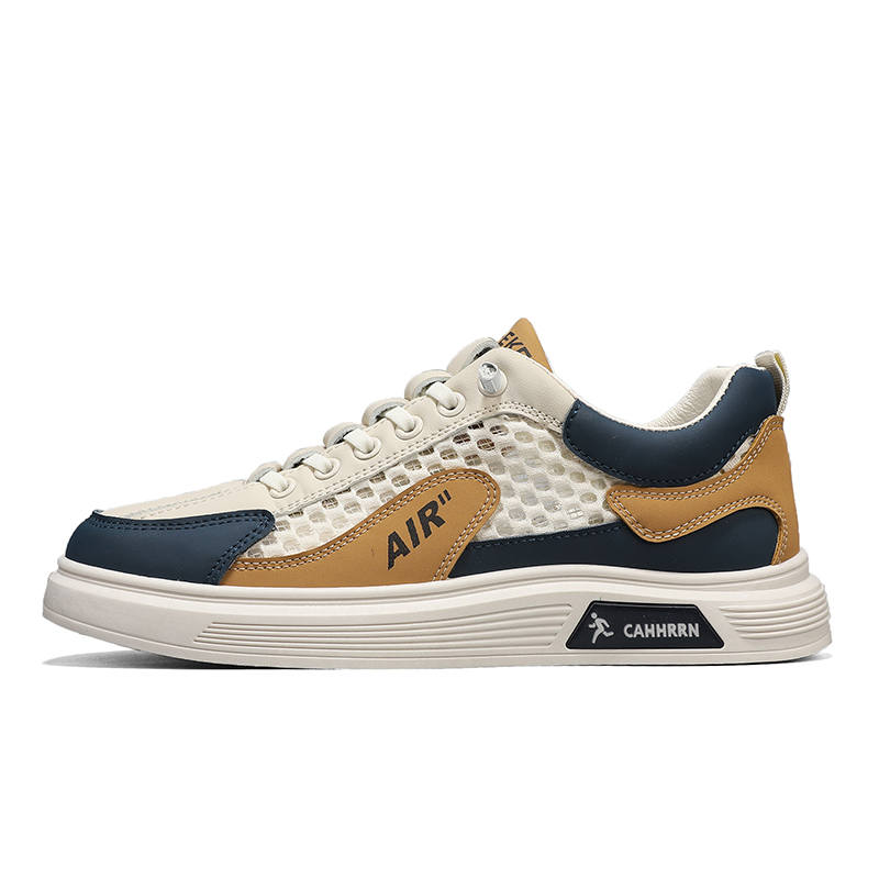 CAHHRRN PU, Mesh Breathable Low top Skateboard Shoes Men's