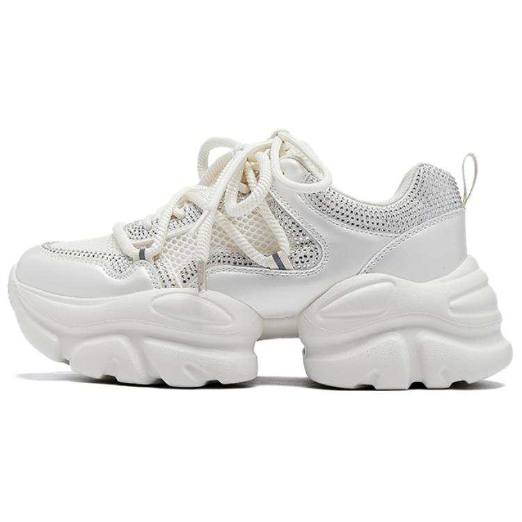 AGSDON Artificial Leather Low top Chunky Sneakers Women's