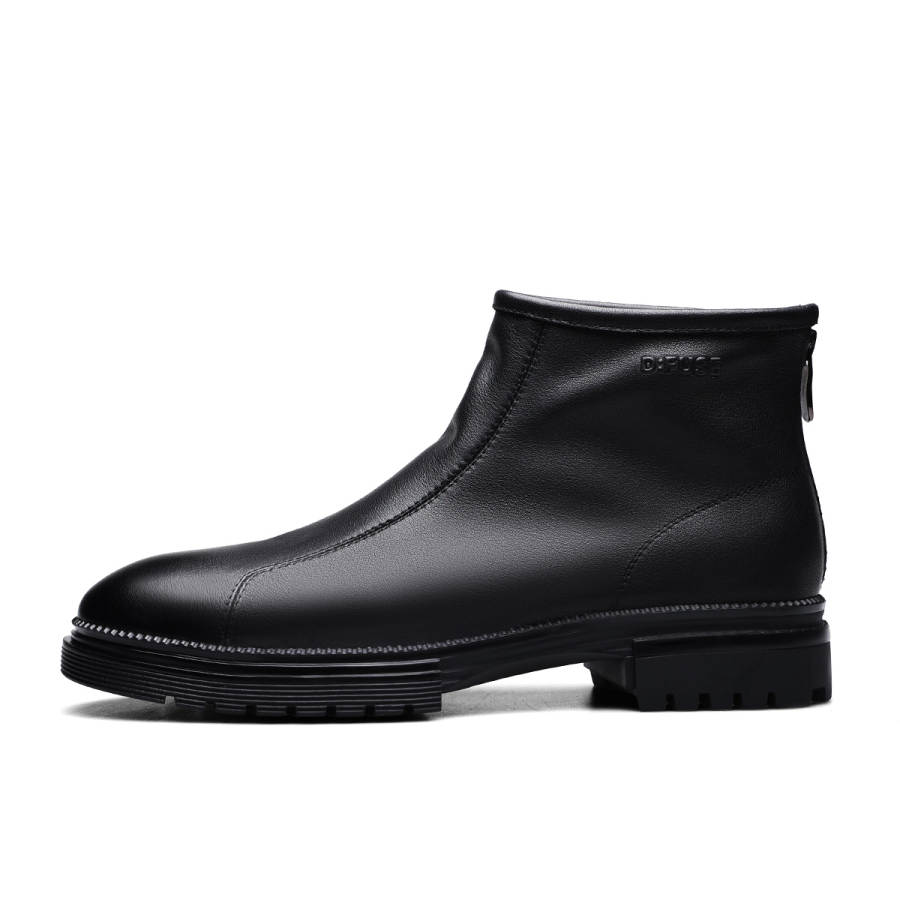 D:FUSE SCANDINAVIA D FUSE SCANDINAVIA Cow Leather Ankle Boots Men's Black