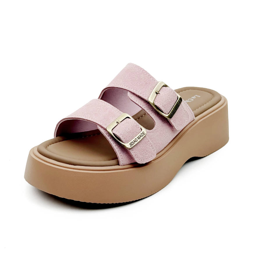 La Chapelle Slip Resistant Abrasion Resistant Cushioning Slide Slippers Women's Pink