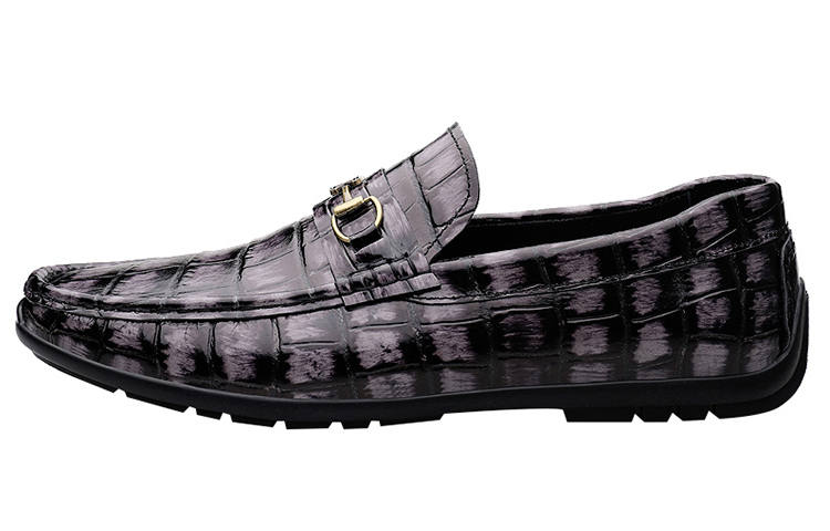 CKVUSAMG Top Grain Cow Leather Gommino Loafers Unisex