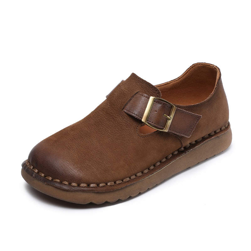 Devanro Devanro Top Grain Cow Leather Casual Shoes 3.0CM Women's
