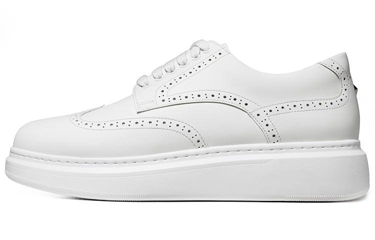 THOM WILLS Business Casual White Sneakers Skateboard Shoes Men's White