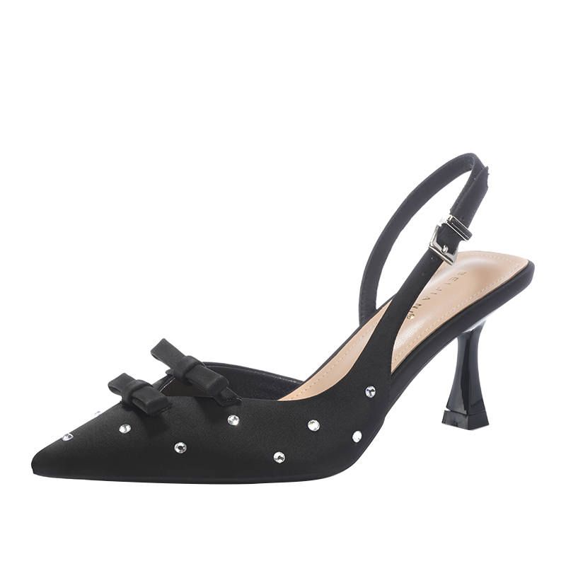 TATAYA Microfiber Leather Slim Heel High Heels Women's