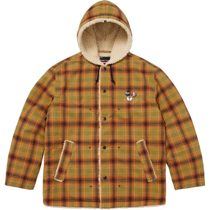 Supreme Supreme x NumberNine FW25 WEEK16 Faux Shearling Hooded Coat Jacket Unisex