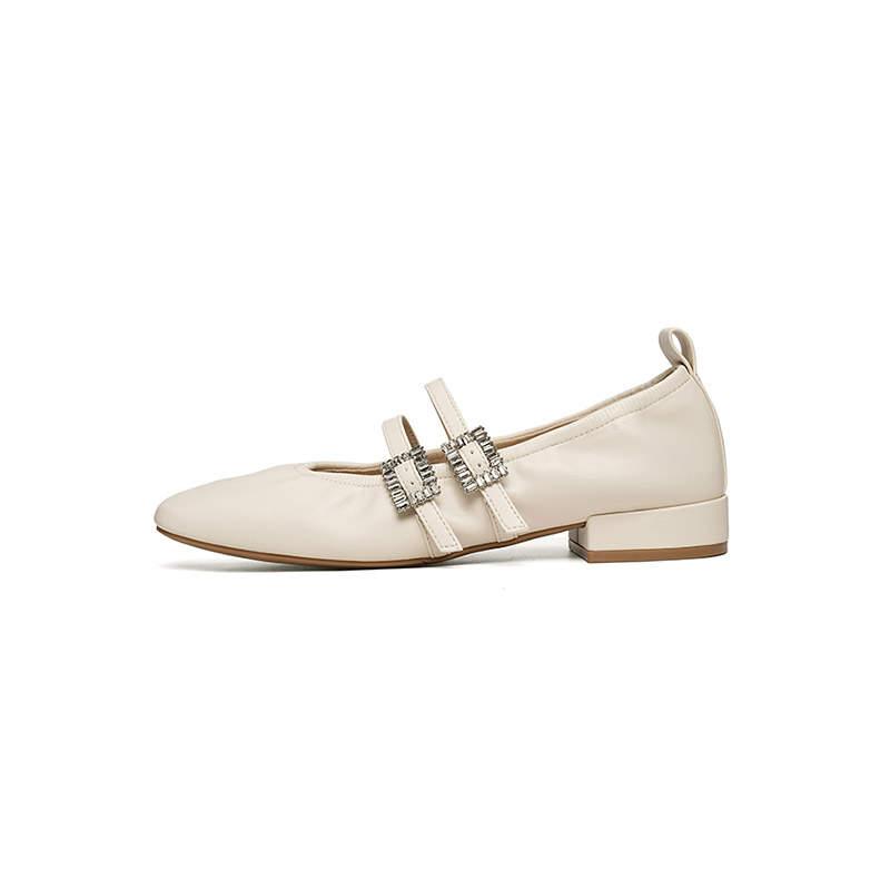 RED DRAGONFLY Synthetic Leather Flat Mary Jane Shoes Women's