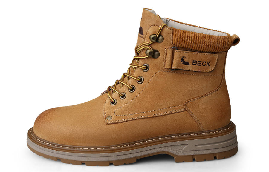 BECK BECK Combat Boots Men's Gold, Apricot