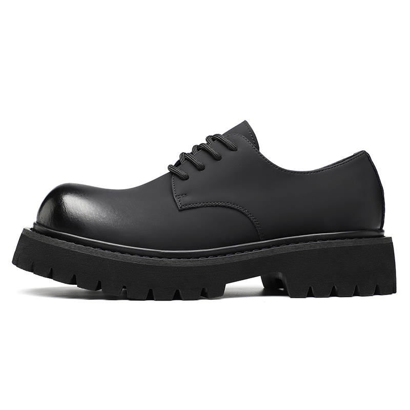 Playboy Cow Split Leather Men's Casual Shoes Men's Black