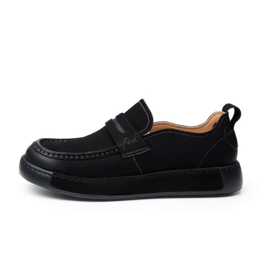 FED Men's Casual Shoes Men's Low Top Black/Brown
