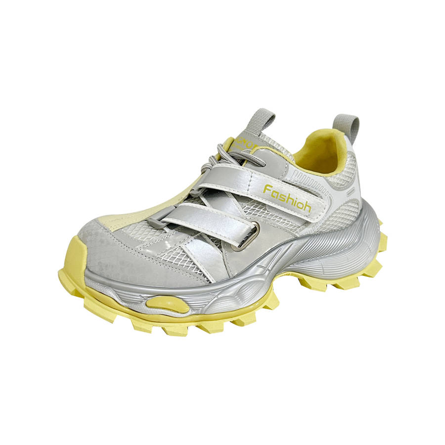POOQ Cow Leather Low top Chunky Sneakers Women's